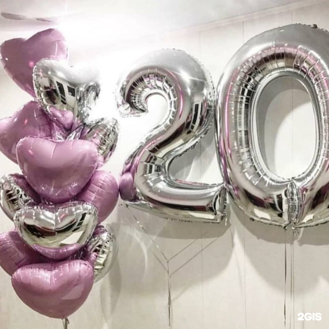 20 Лет шарики на день рождения