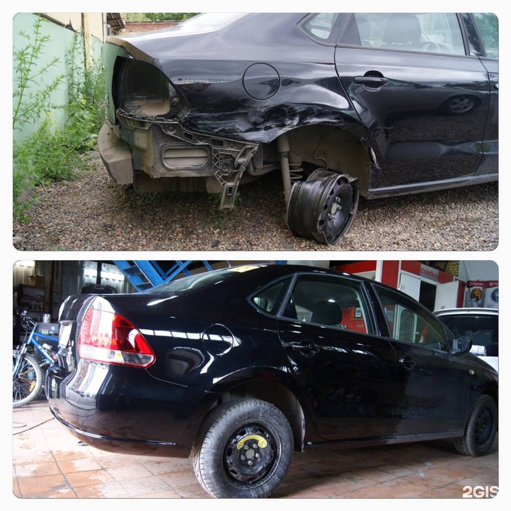 Кузовной ремонт до и после
