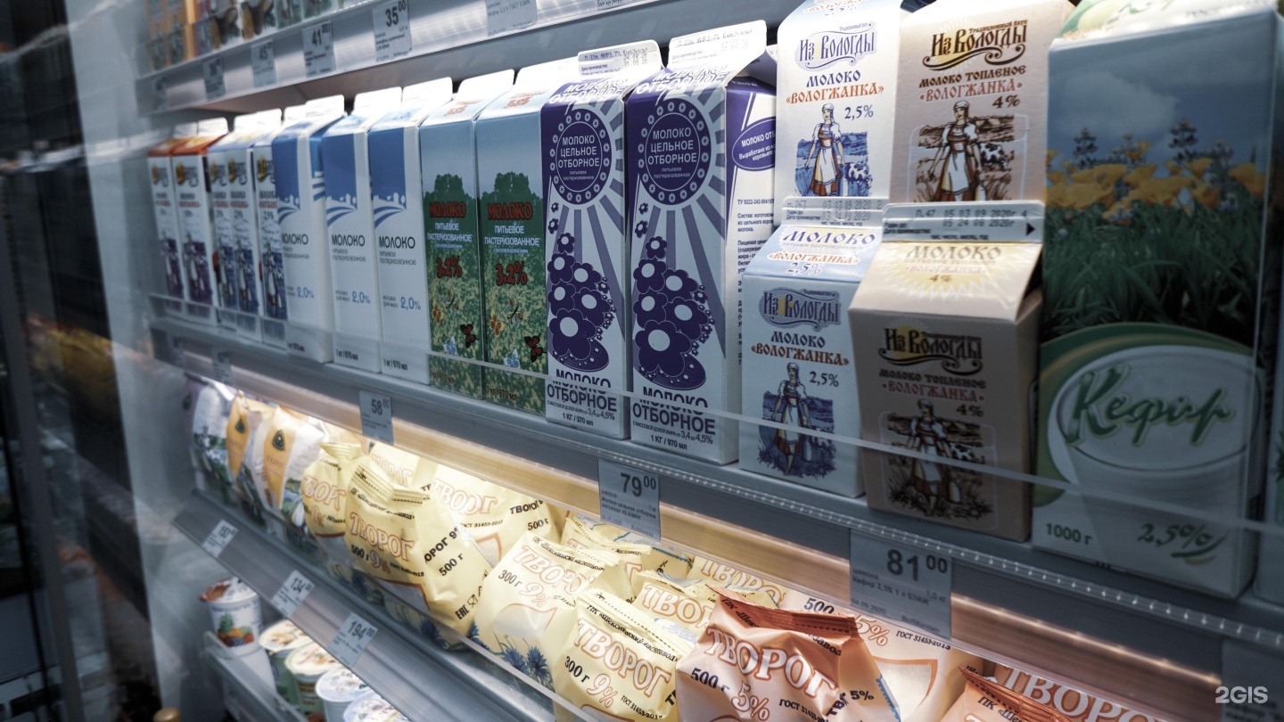 Продукция санкт петербург. Панорама Российской молочной продукции.