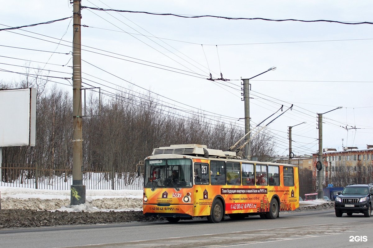 Троллейбус 4 Мурманск. Фото об 267.