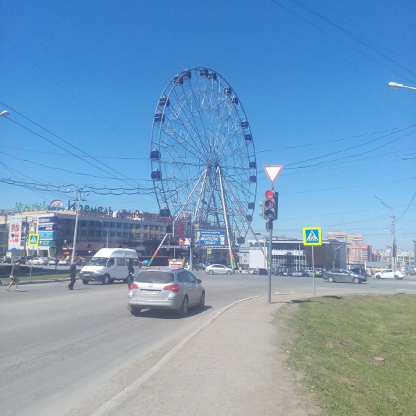 Колесо обозрения уфа карта